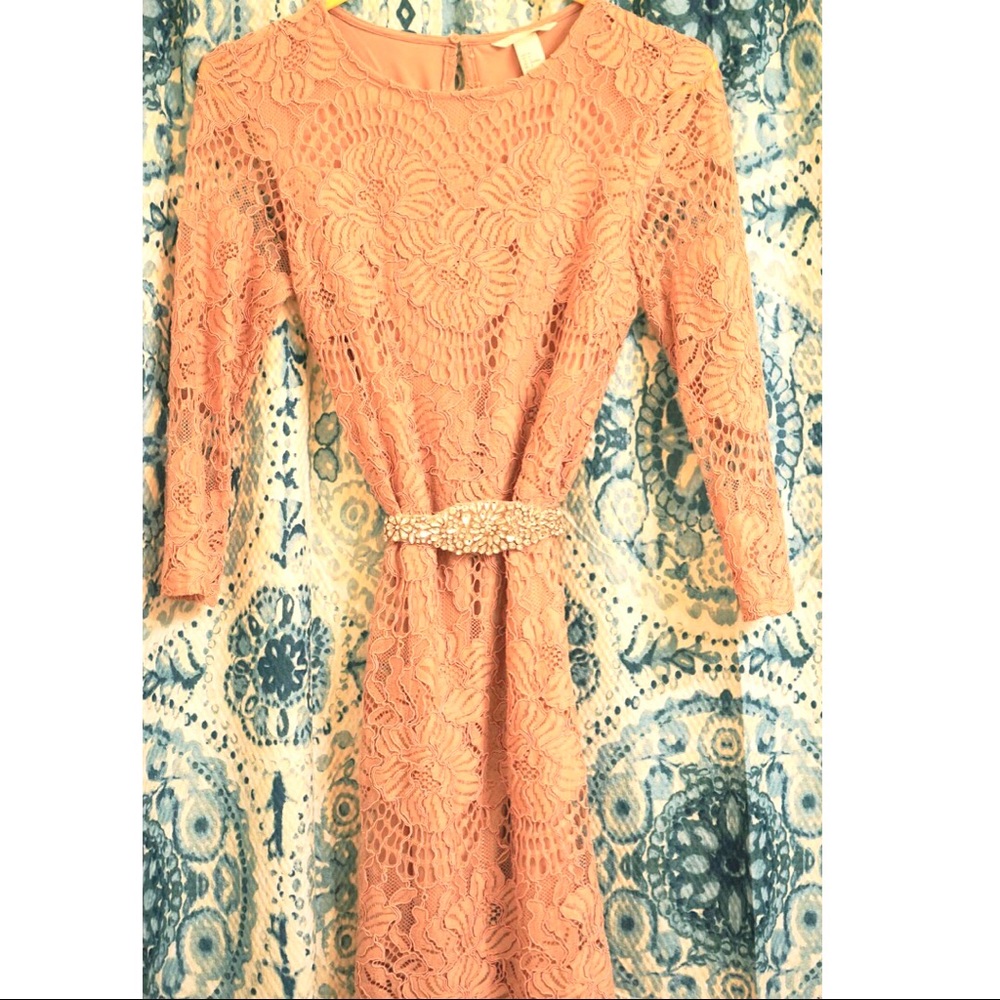 H&M Pink Lace Dress